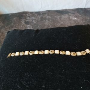 Sterling Silver Multicolor Stone Bracelet